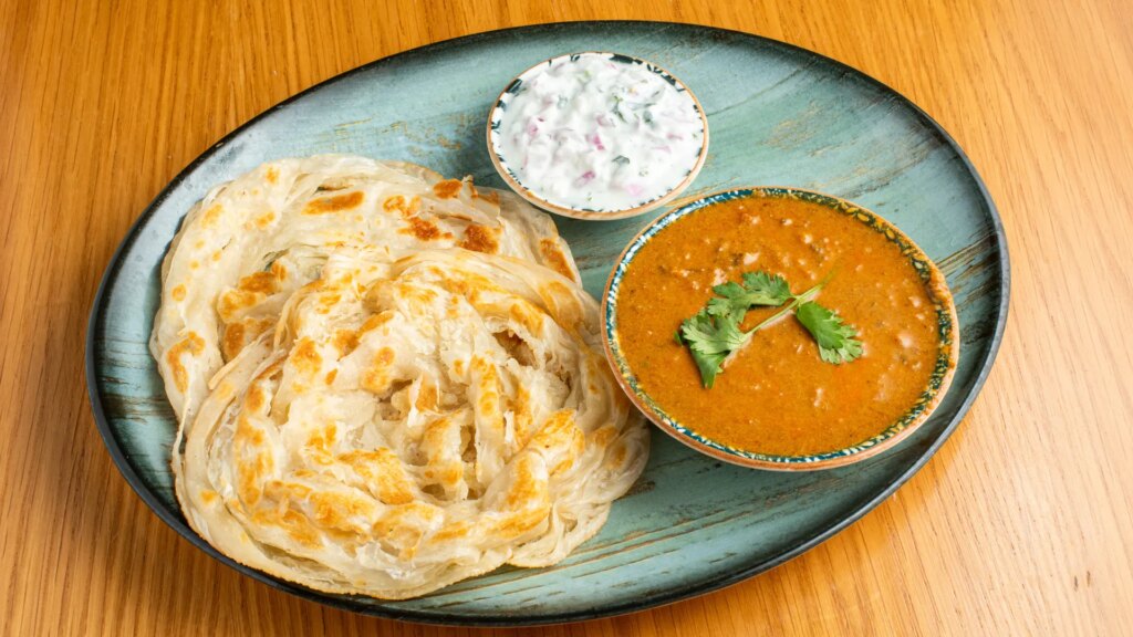 Parotta with Veg Salna